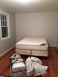 Accent wall and not much else.